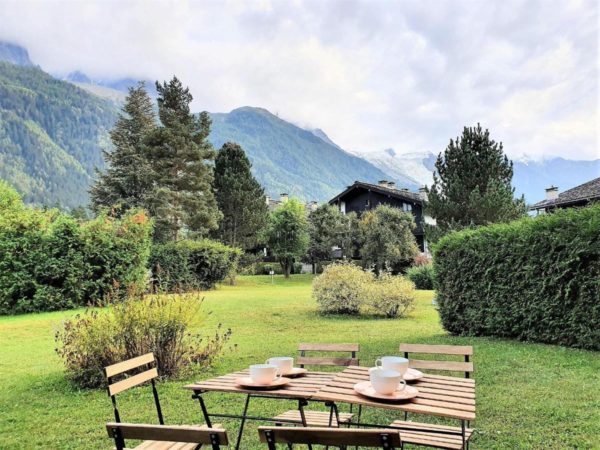 Chamonix Appartement Vue Mont Blanc Avec Jardin Kültér fotó